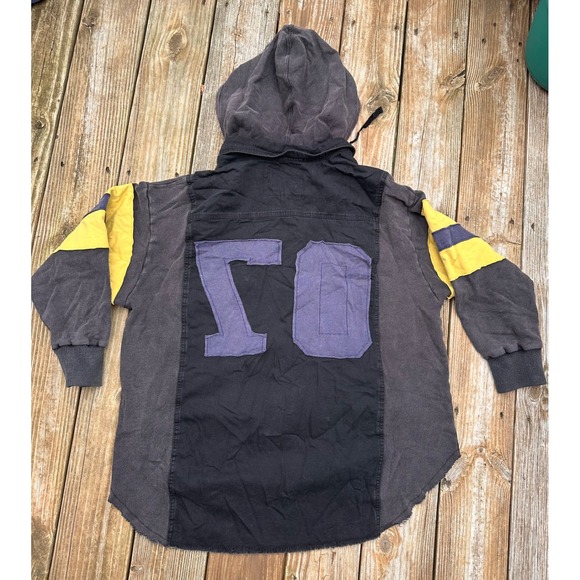 Unavailable - We The Free Varsity Graphic Hooded Oversize Letter Embroidery - Picture 4 of 5